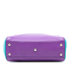 Gucci Mini Bicolor Calfskin Bamboo Shopper Satchel