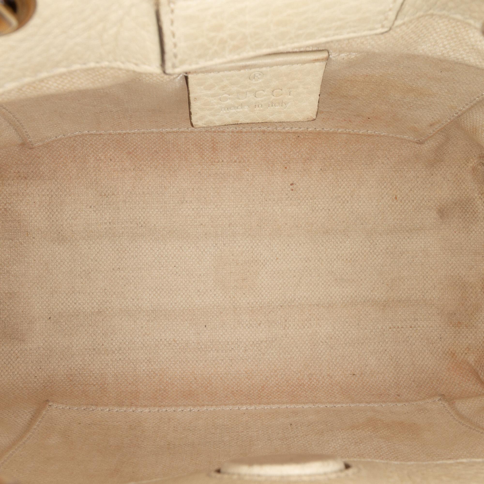 Gucci Mini Calfskin Bamboo Shopper Satchel