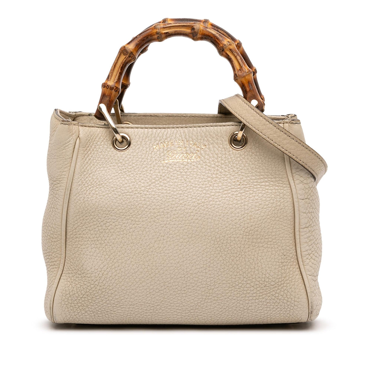 Gucci Mini Calfskin Bamboo Shopper Satchel