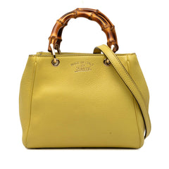 Gucci Mini Calfskin Bamboo Shopper Satchel