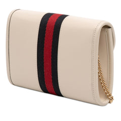 Gucci Mini Calfskin Rajah Web Chain Crossbody