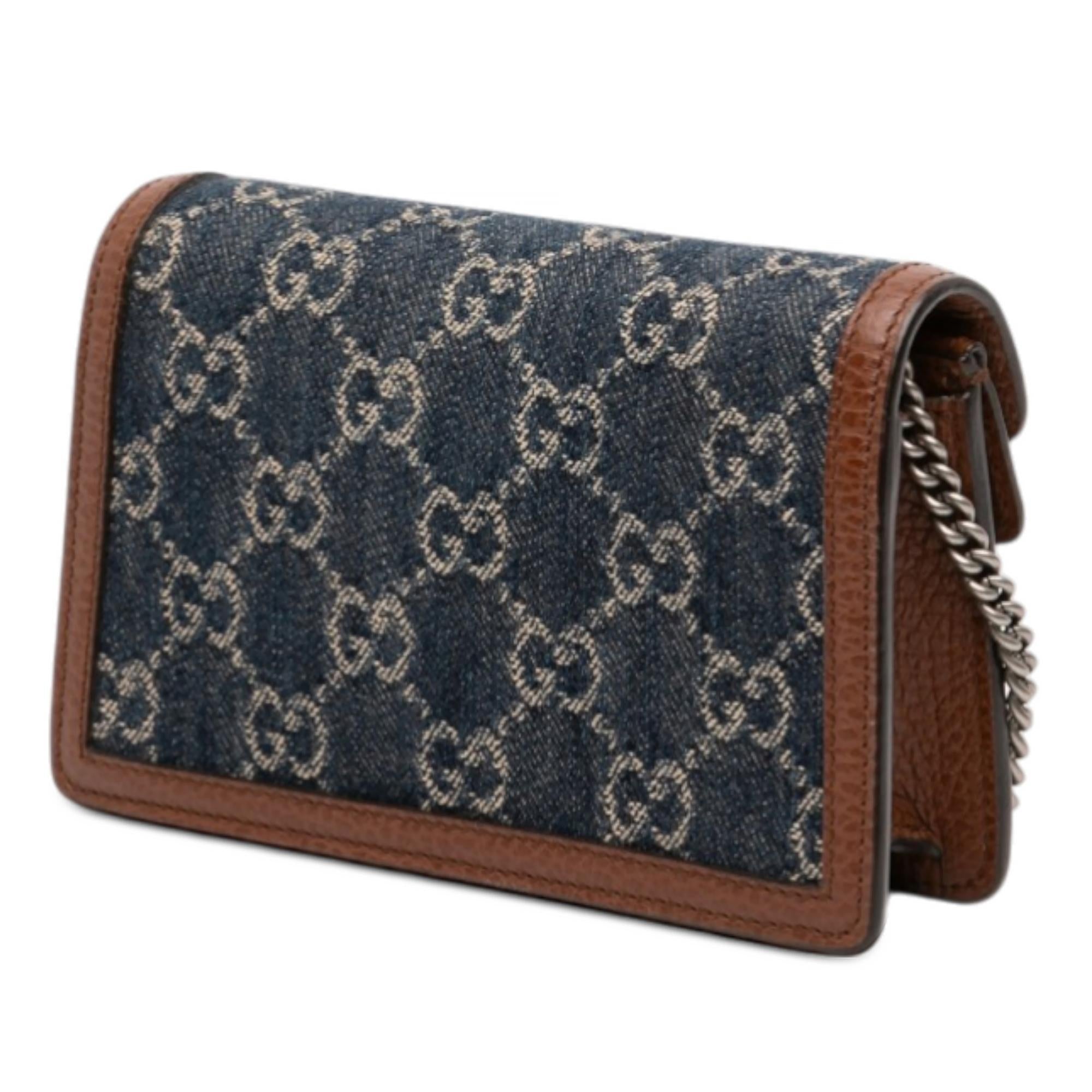 Gucci Mini GG Denim Dionysus Crossbody
