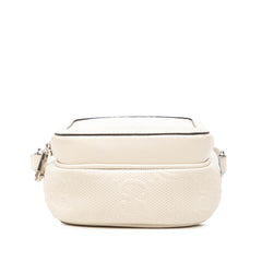 Gucci Mini GG Embossed Perforated Calfskin Satchel