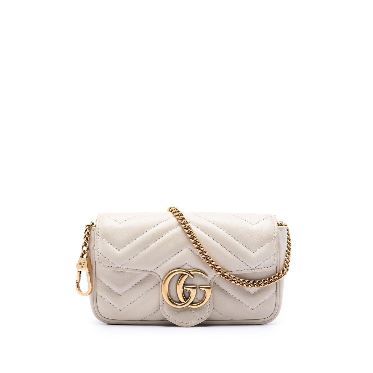 Gucci Mini GG Marmont Matelasse Calfskin Flap Crossbody
