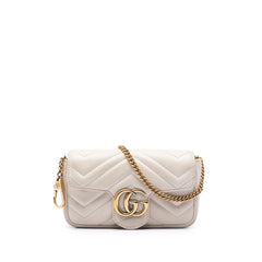 Gucci Mini GG Marmont Matelasse Calfskin Flap Crossbody