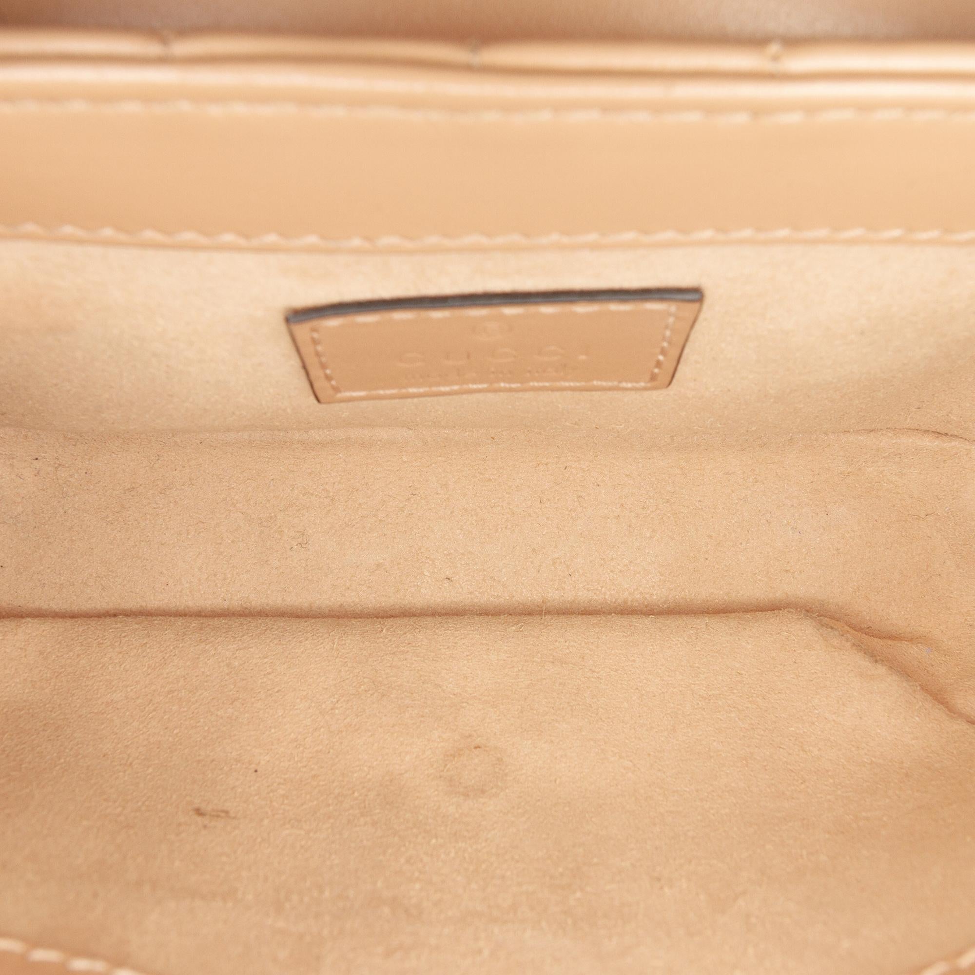 Gucci Mini GG Marmont Matelasse Leather Flap Crossbody