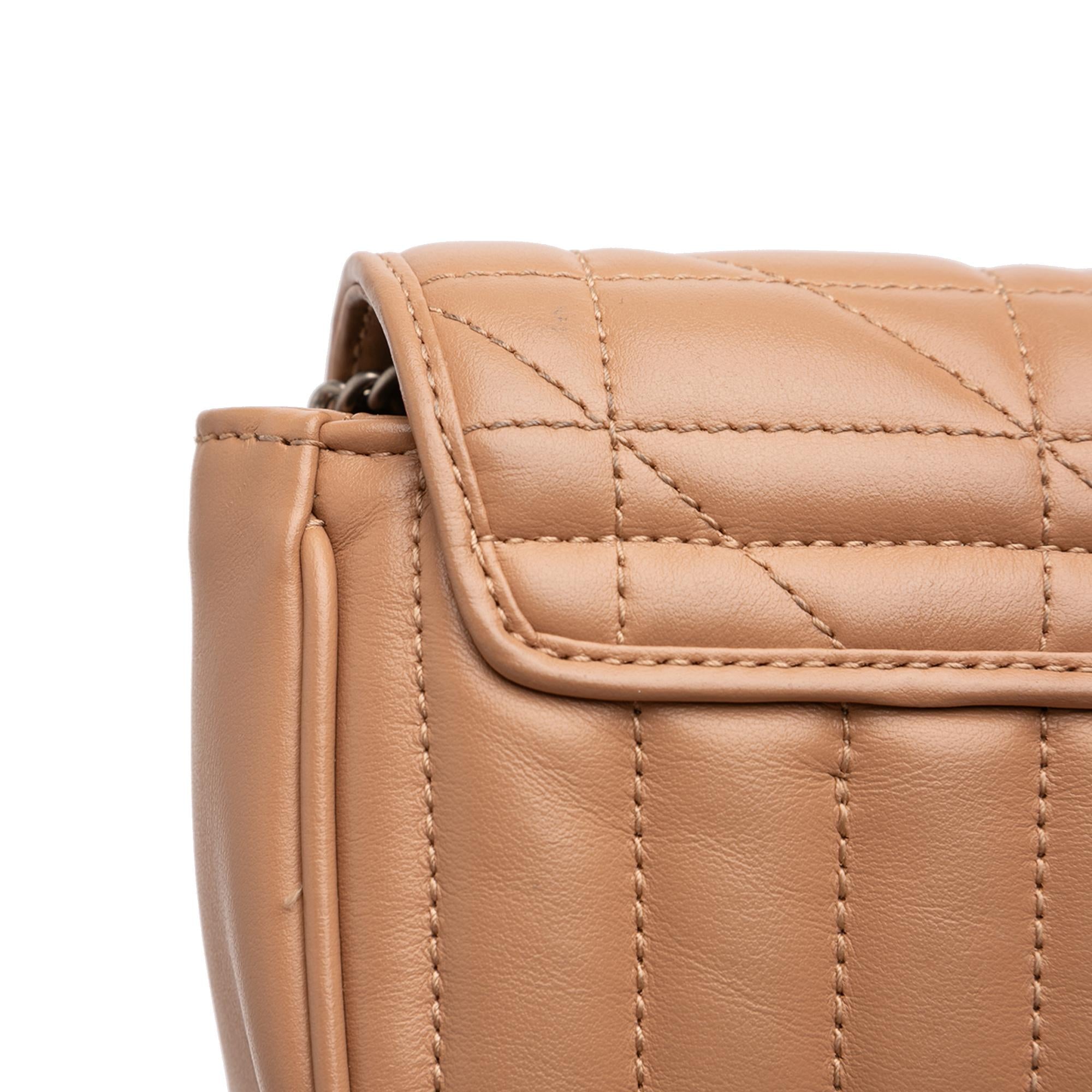 Gucci Mini GG Marmont Matelasse Leather Flap Crossbody
