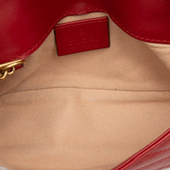 Gucci Mini GG Marmont Matelasse Leather Flap Crossbody