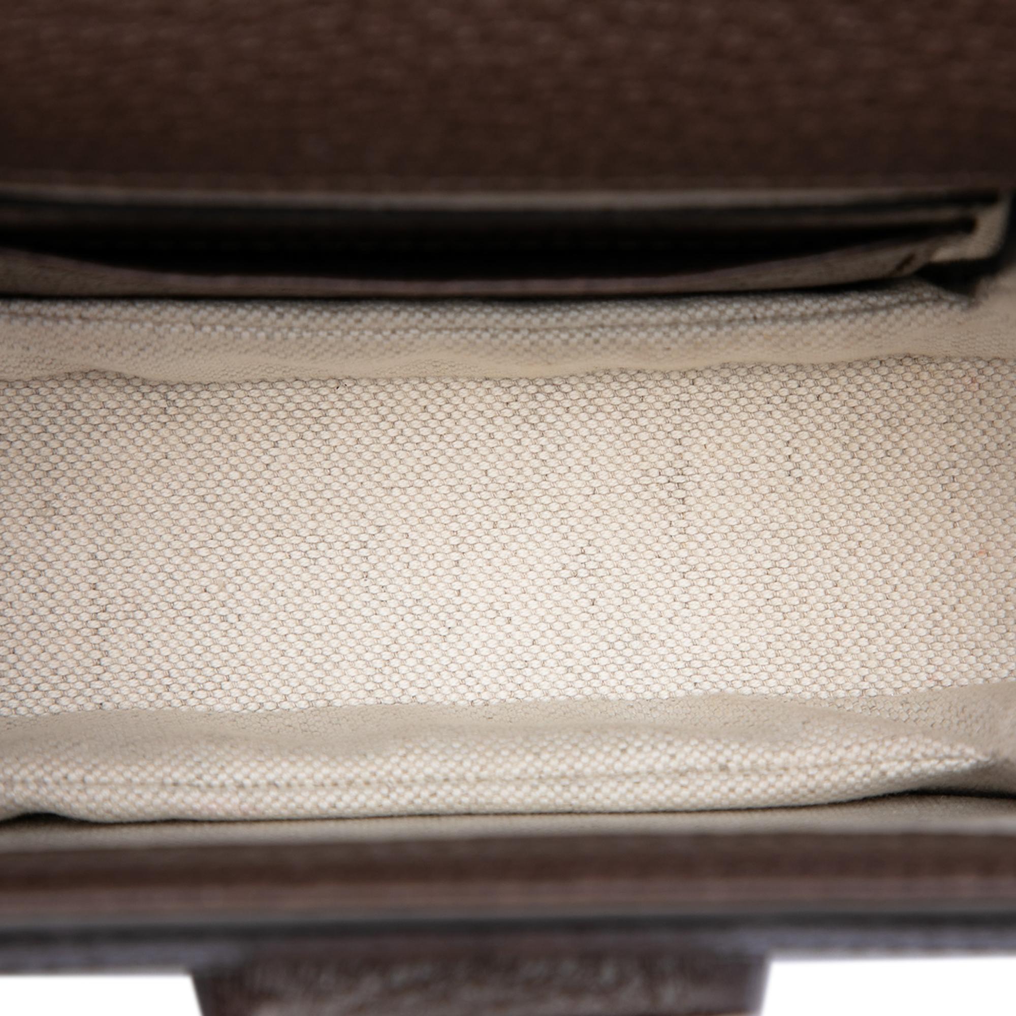 Gucci Mini Jumbo GG Canvas 1947 Bamboo Top Handle Bag