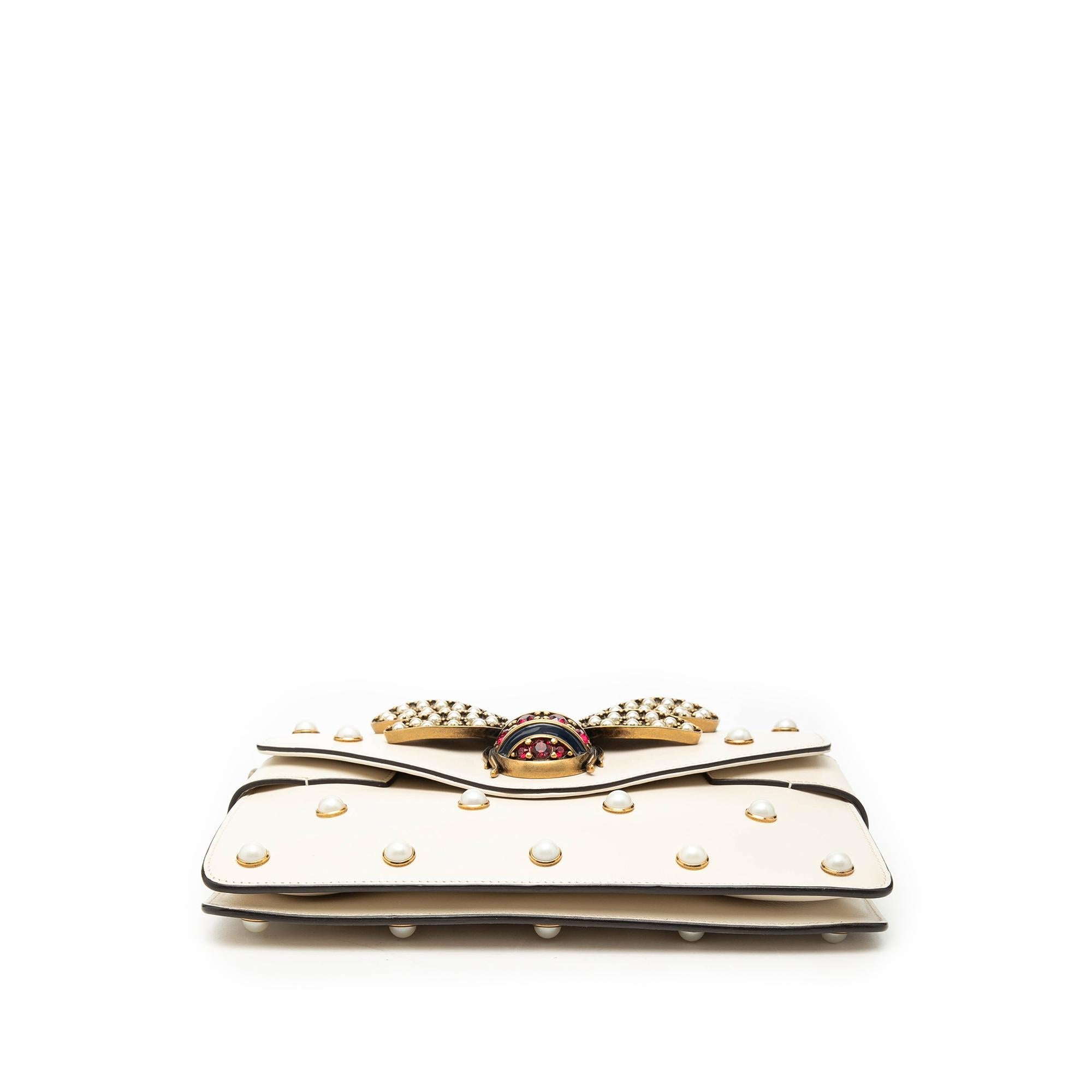Gucci Mini Leather Queen Margaret Broadway Satchel