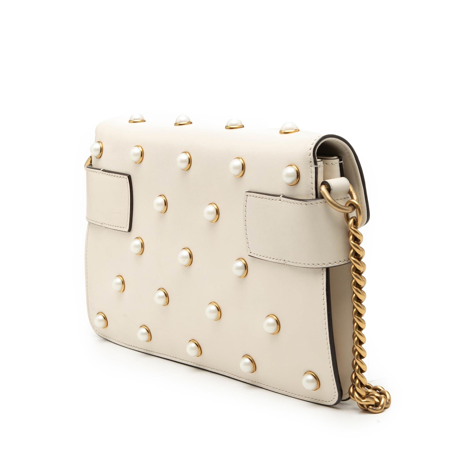 Gucci Mini Leather Queen Margaret Broadway Satchel
