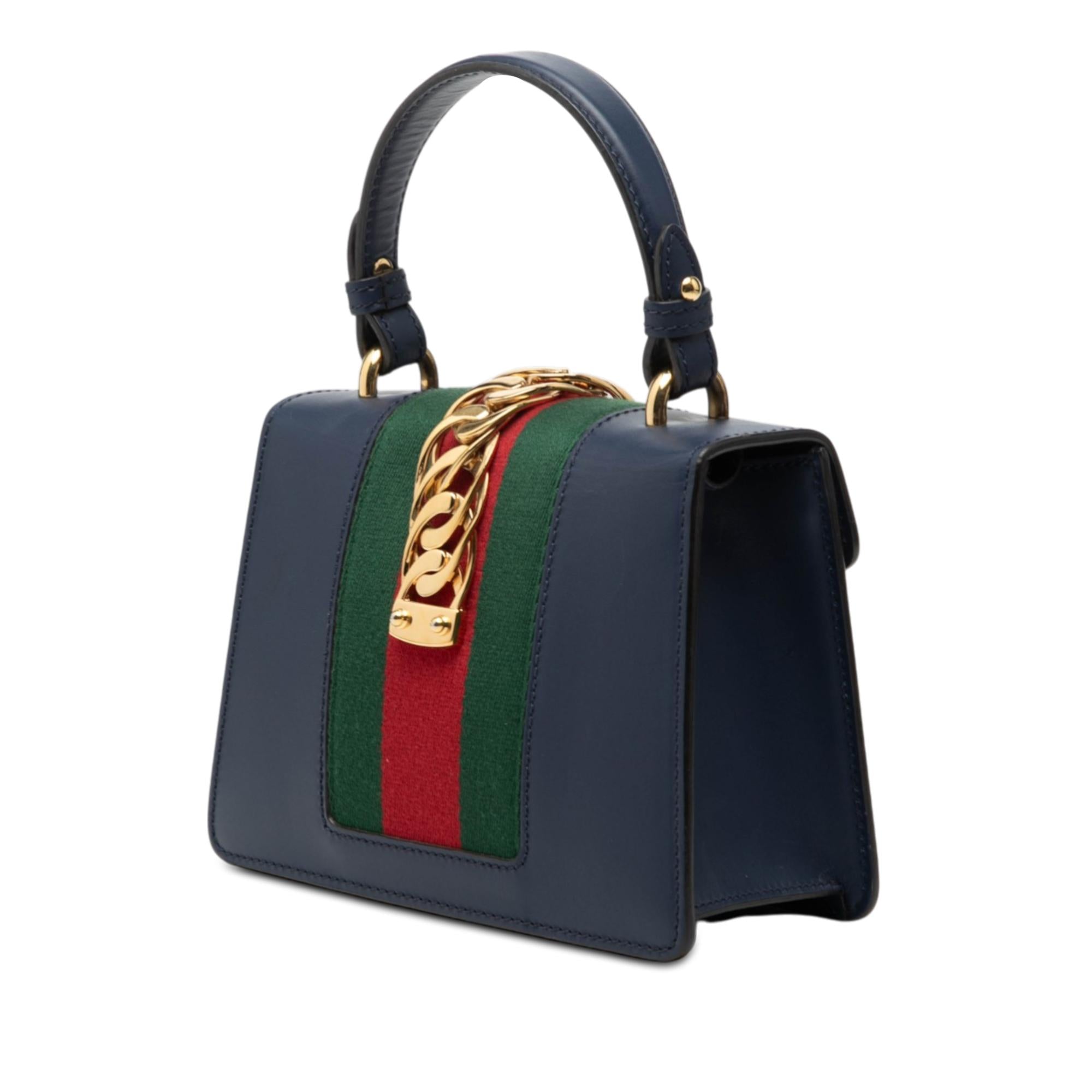 Gucci Mini Leather Sylvie Satchel