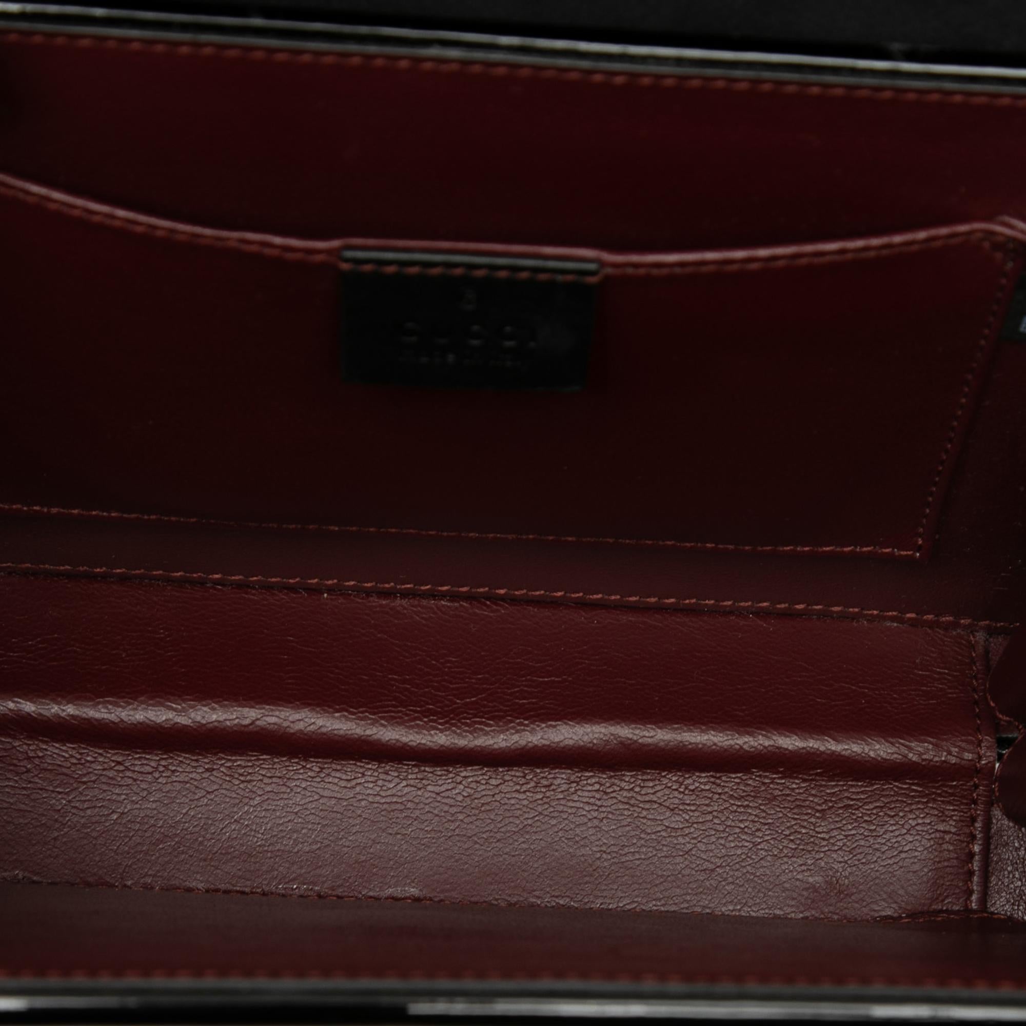 Gucci Mini Patent Sylvie 1969 Top Handle Bag