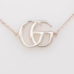 Gucci Mother of Pearl Sterling Silver GG Marmont Bracelet