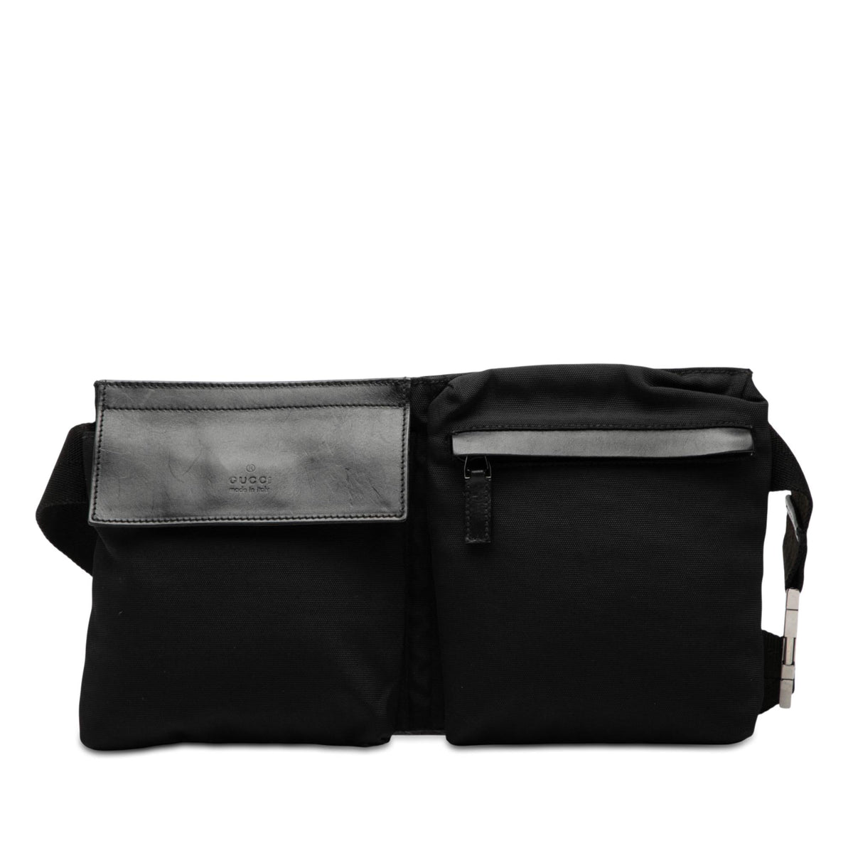 Gucci Nylon Double Pocket Belt Bag