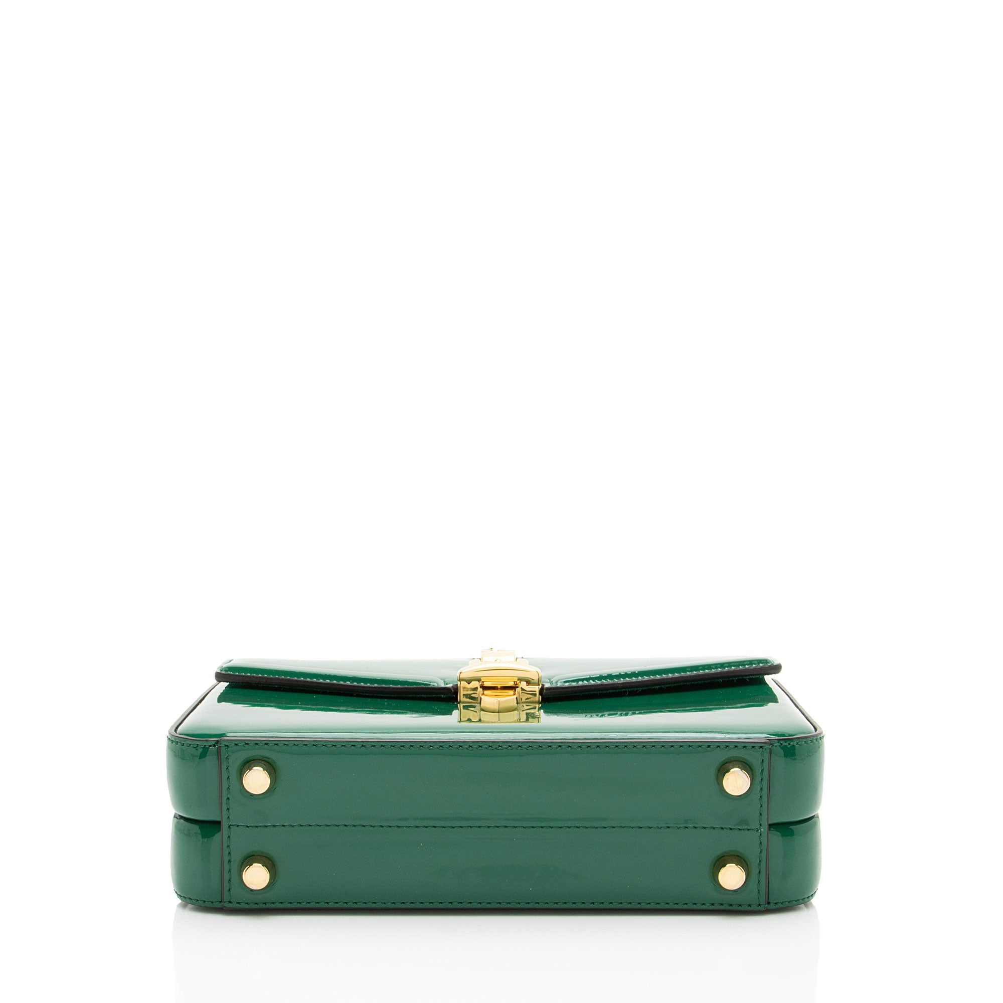 Gucci Patent Leather Sylvie 1969 Mini Top Handle