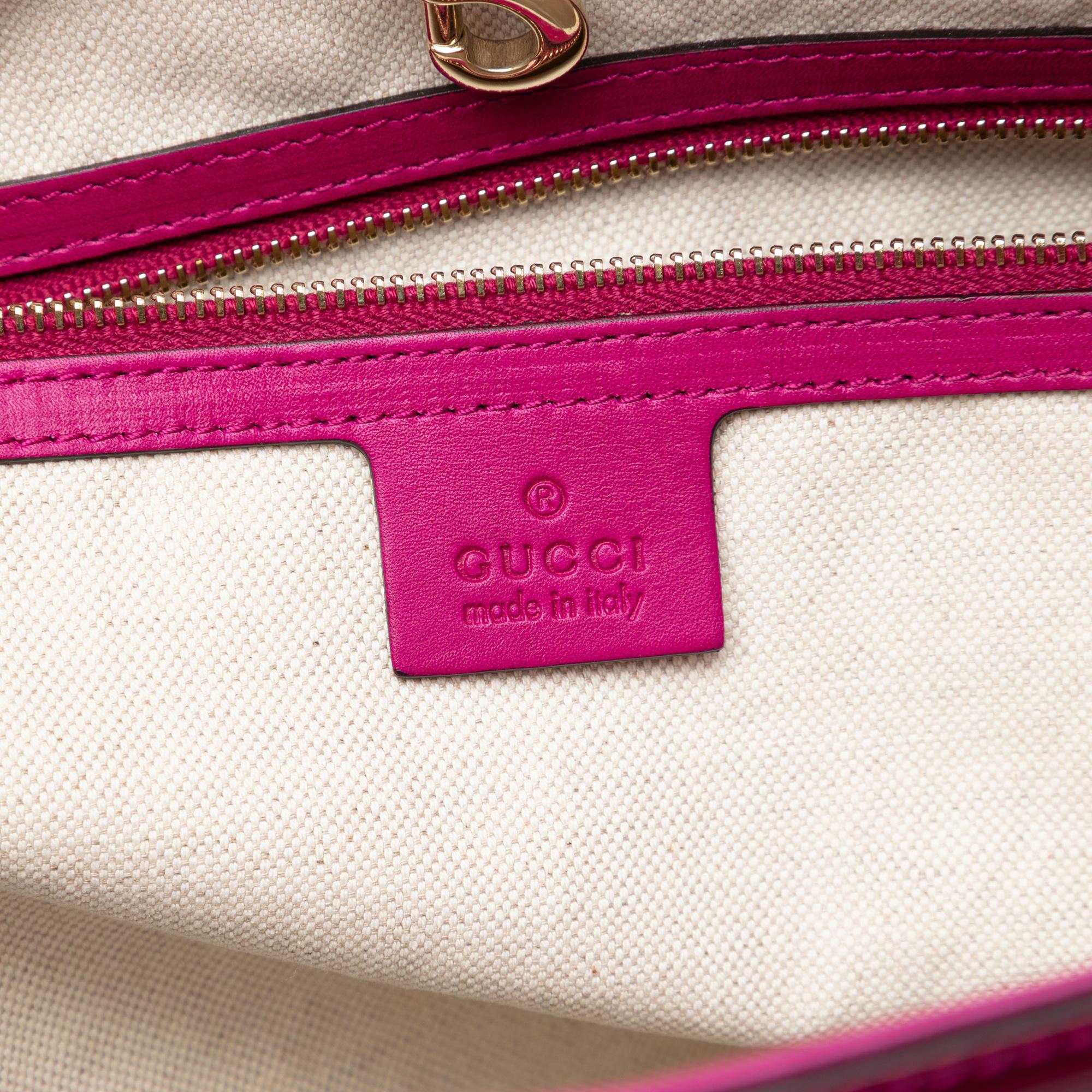 Gucci Patent Microguccissima Nice Tote