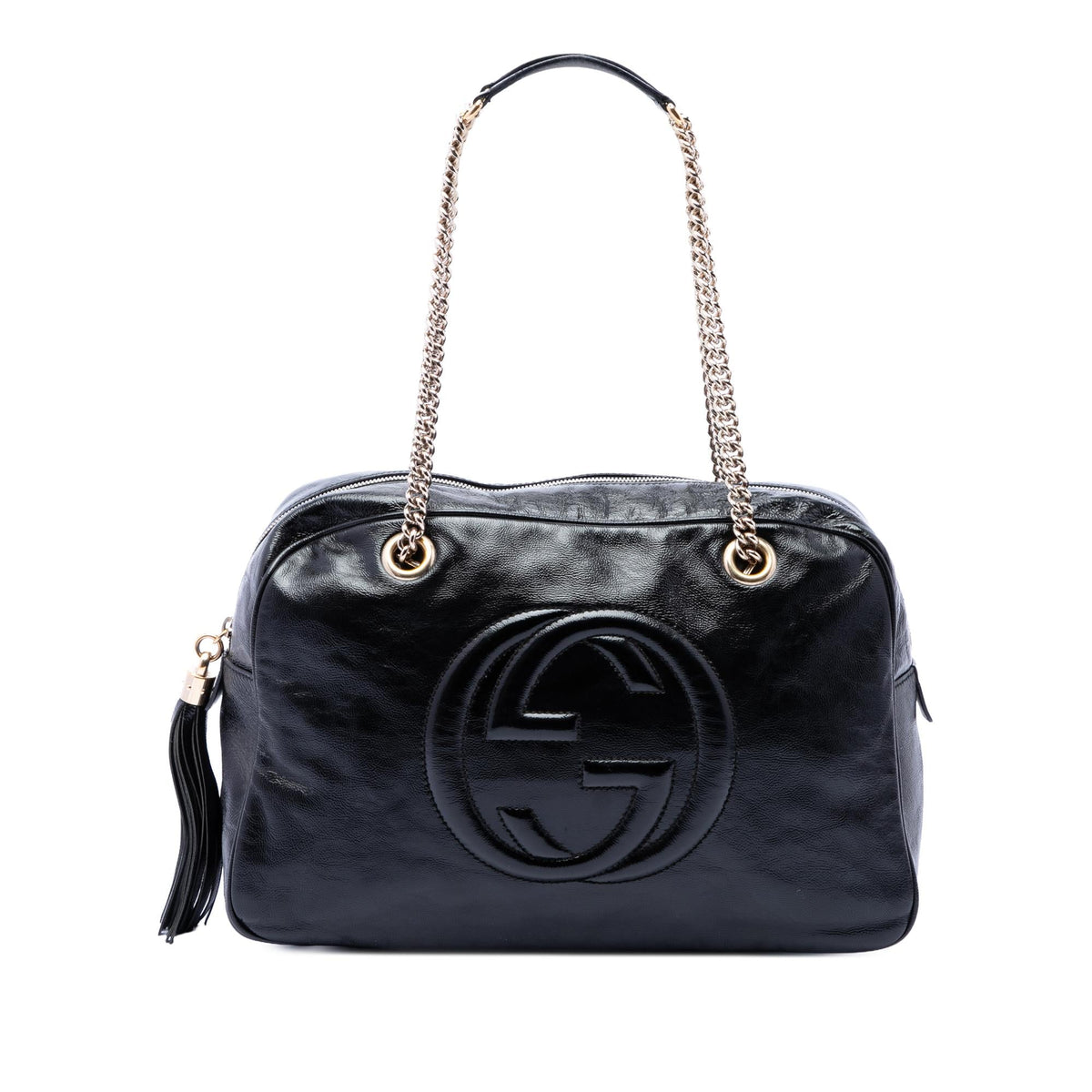Gucci Patent Soho Chain Shoulder Bag