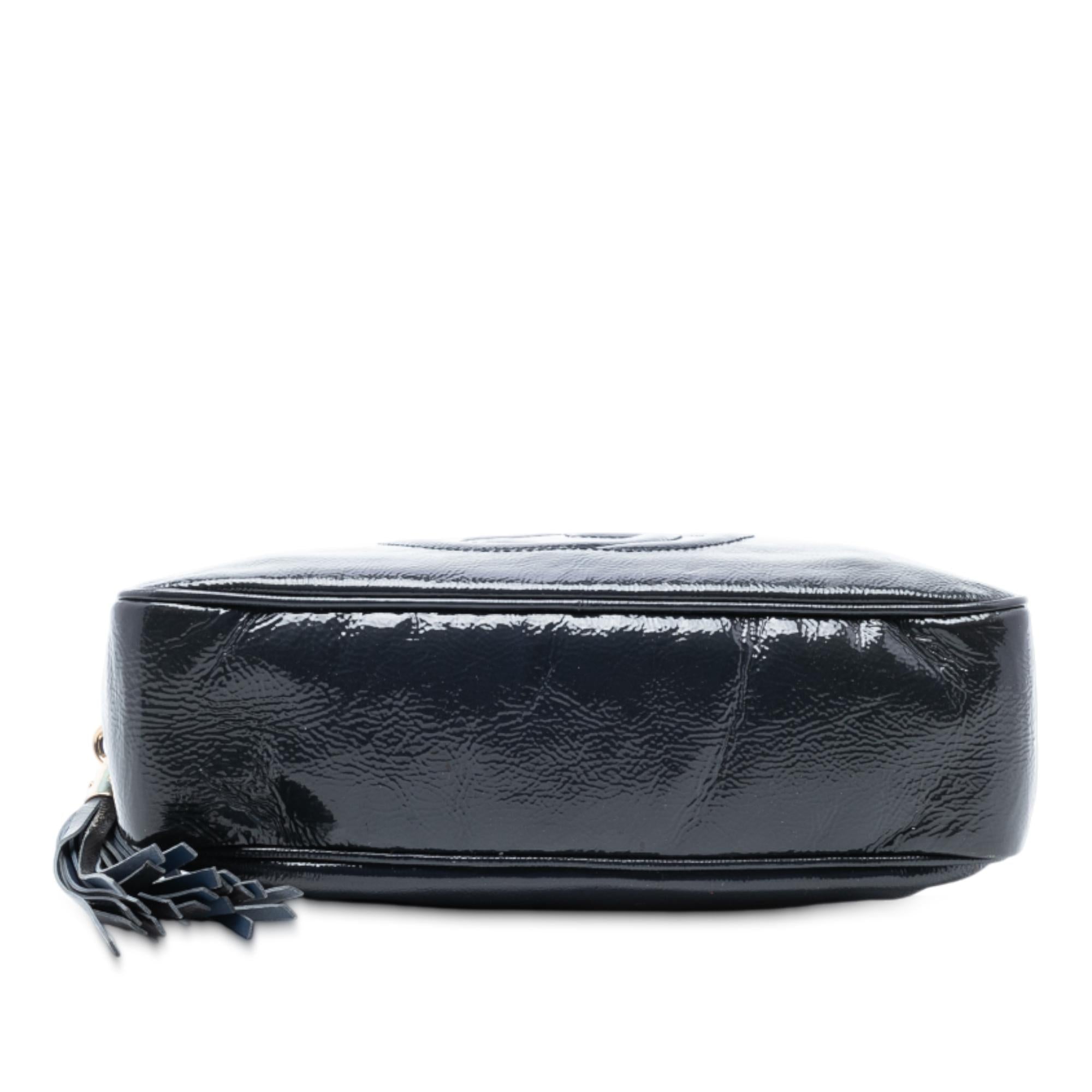 Gucci Patent Soho Chain Zip Shoulder Bag