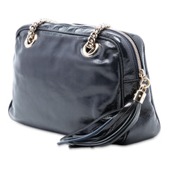 Gucci Patent Soho Chain Zip Shoulder Bag
