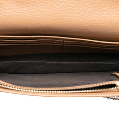 Gucci Pebbled Calfskin Soho Wallet On Chain