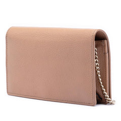Gucci Pebbled Calfskin Soho Wallet On Chain
