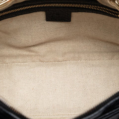 Gucci Pebbled Leather Soho Chain Zip Shoulder Bag