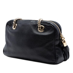 Gucci Pebbled Leather Soho Chain Zip Shoulder Bag