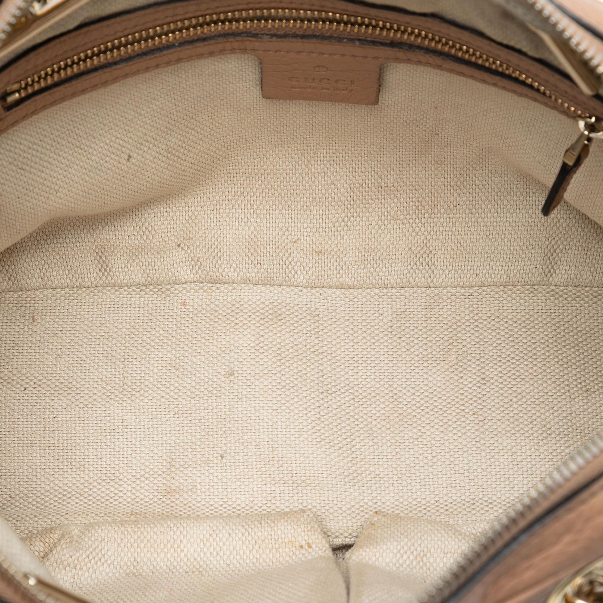 Gucci Pebbled Leather Soho Chain Zip Shoulder Bag