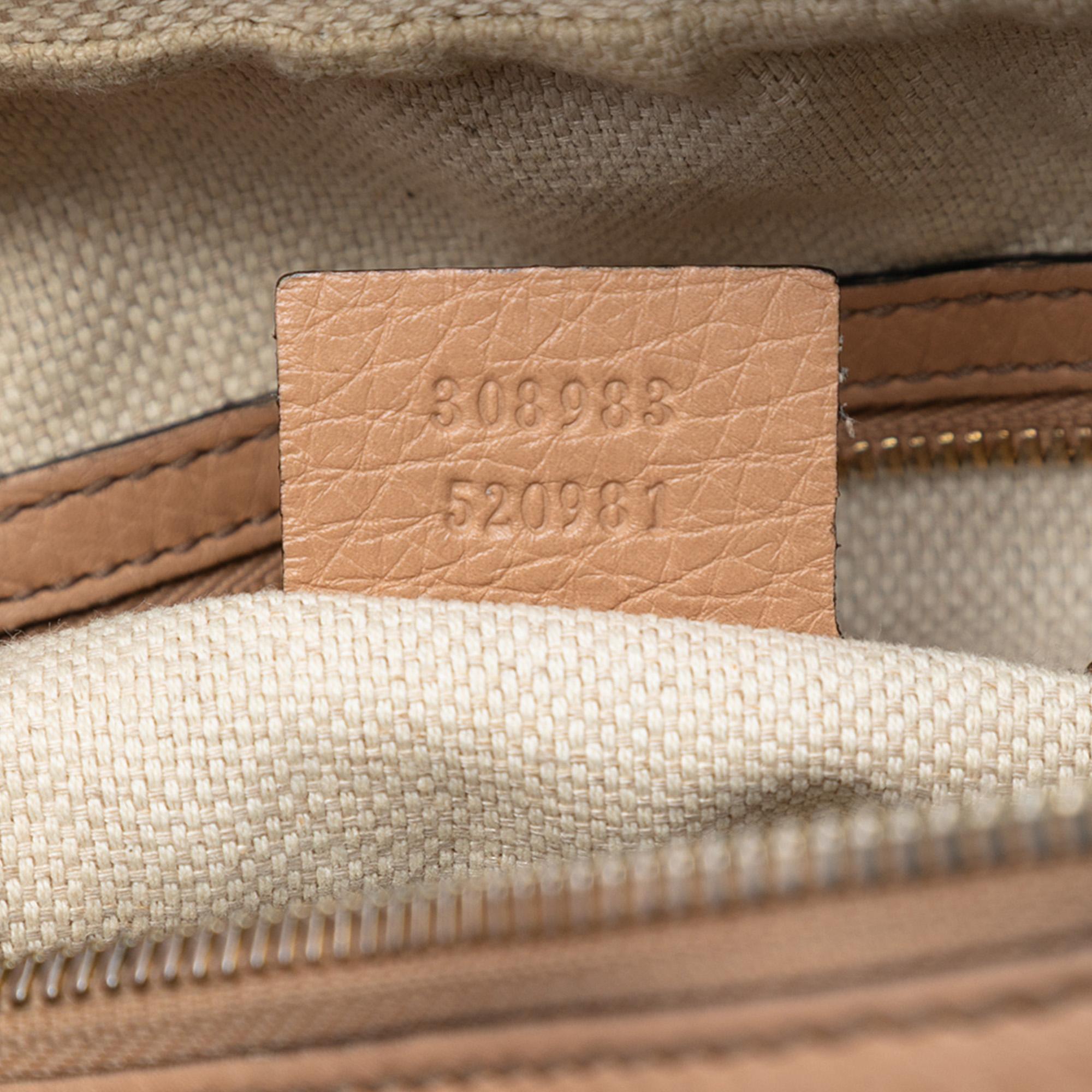 Gucci Pebbled Leather Soho Chain Zip Shoulder Bag
