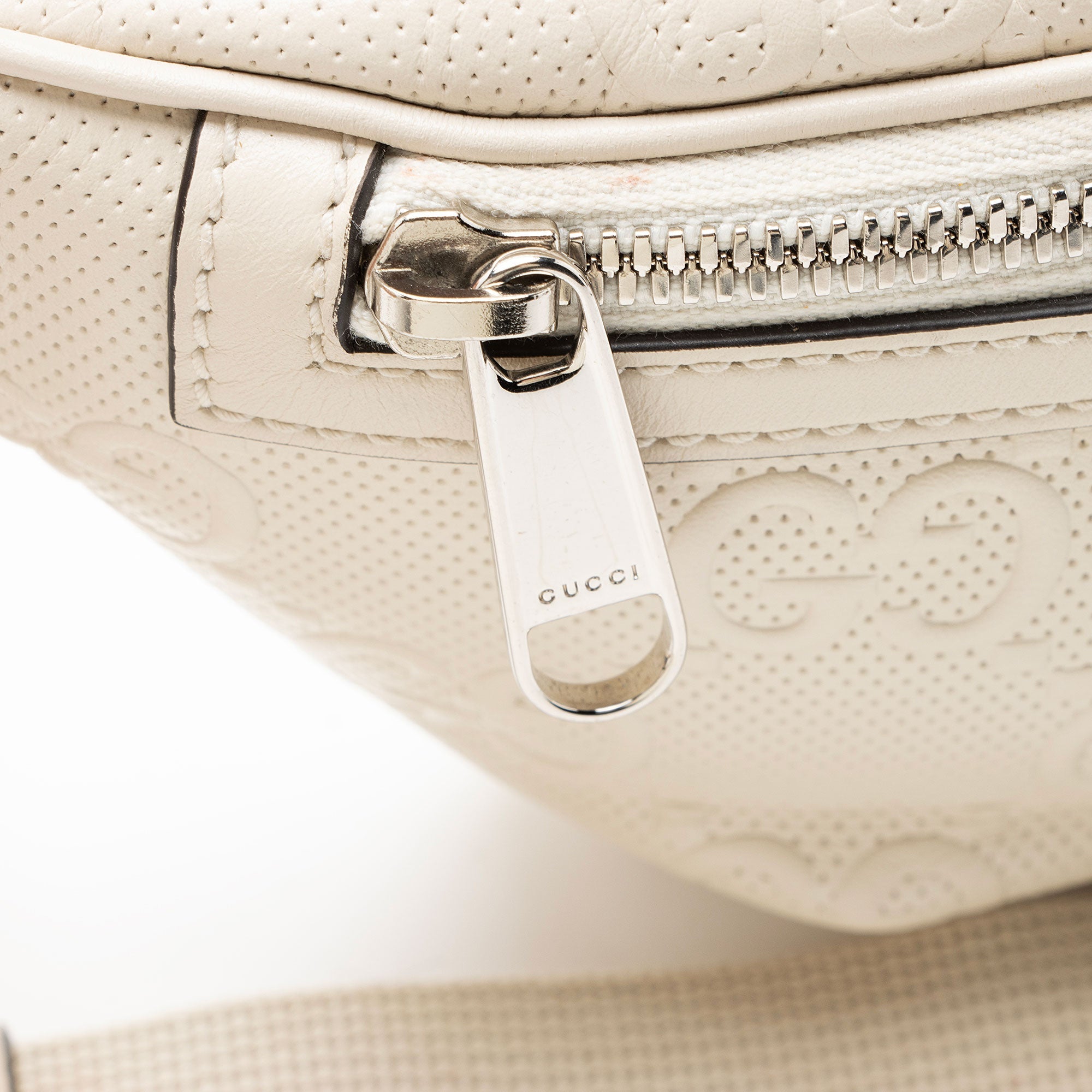 Gucci Perforated GG Embossed Pocket Belt Bag