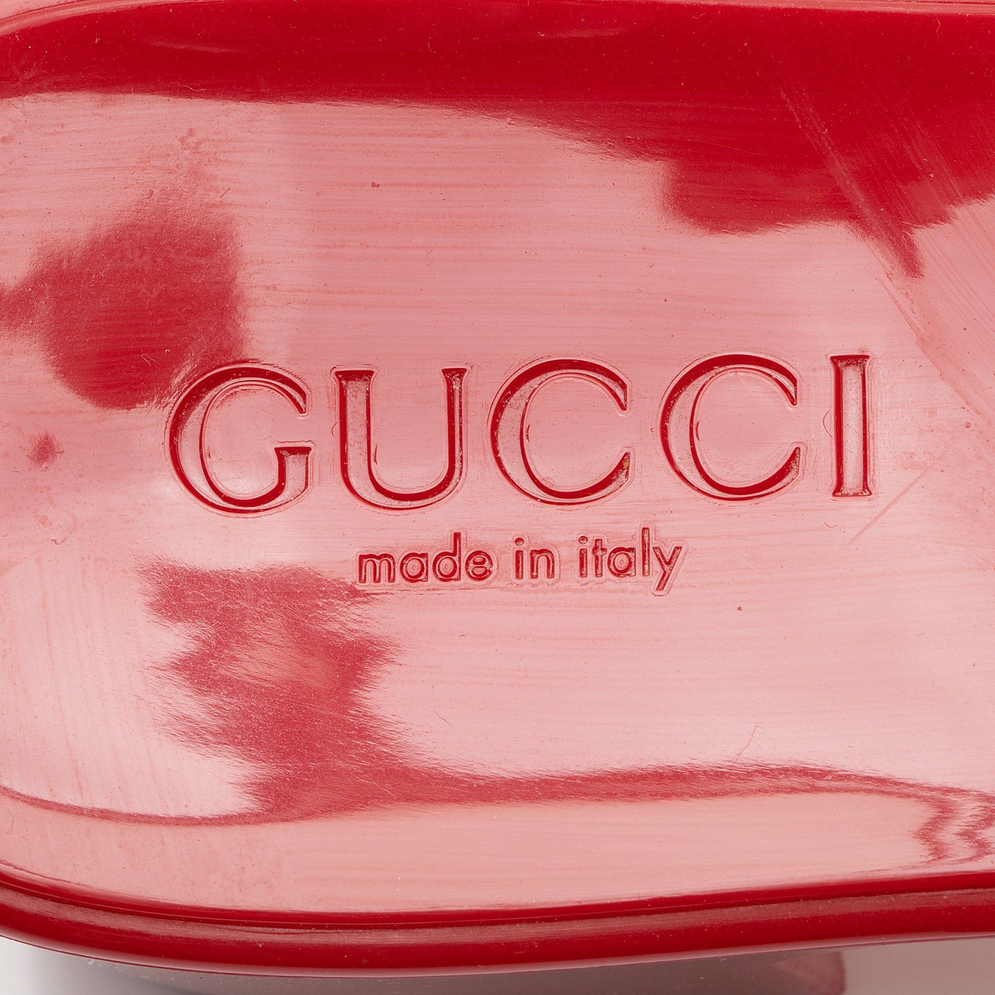 Gucci Rubber Slide Sandals - Size 9 / 39