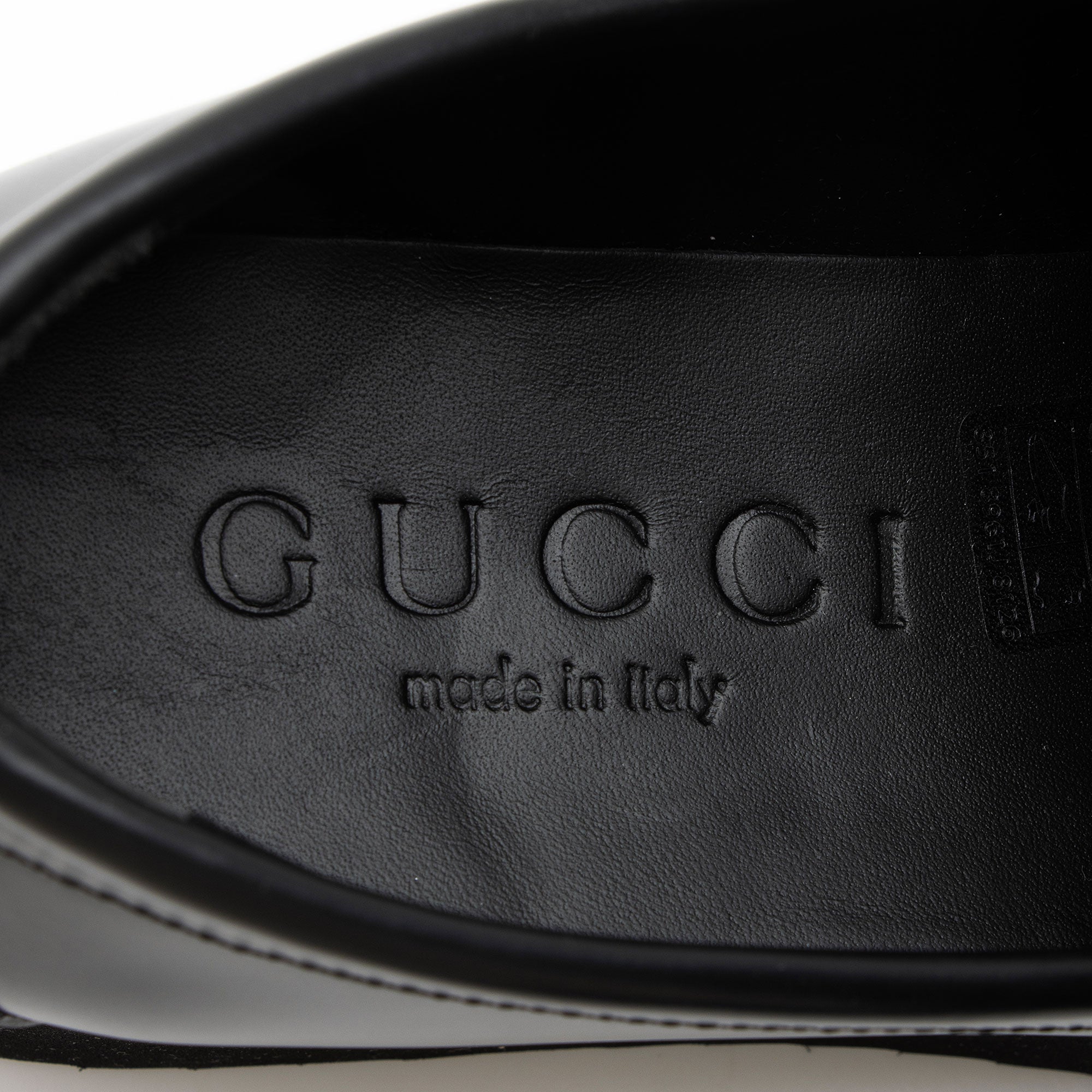 Gucci Shiny Calfskin GG Creeper Platform Loafers - Size 7.5 / 37.5