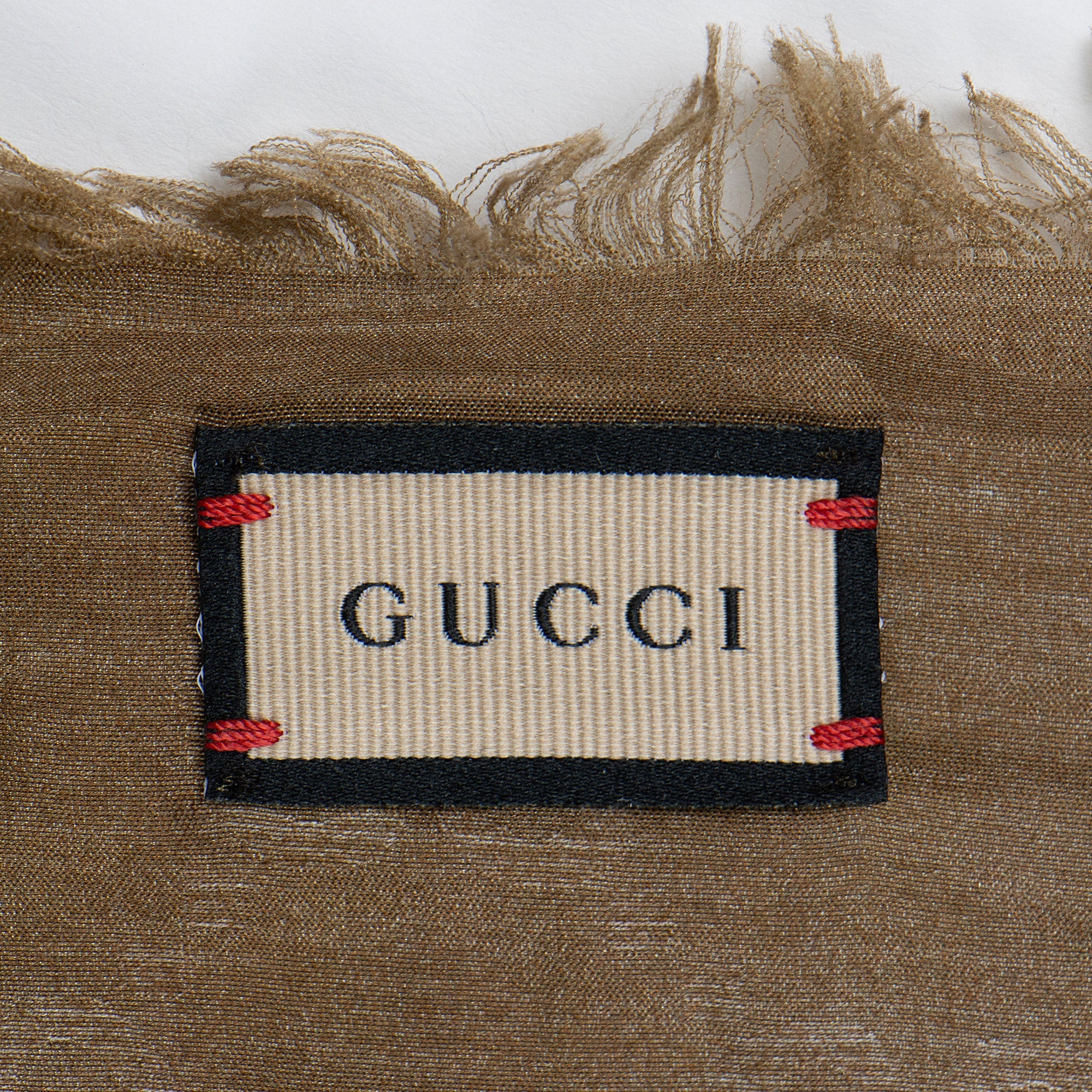 Gucci Silk Cashmere Ombre GG 140cm Shawl