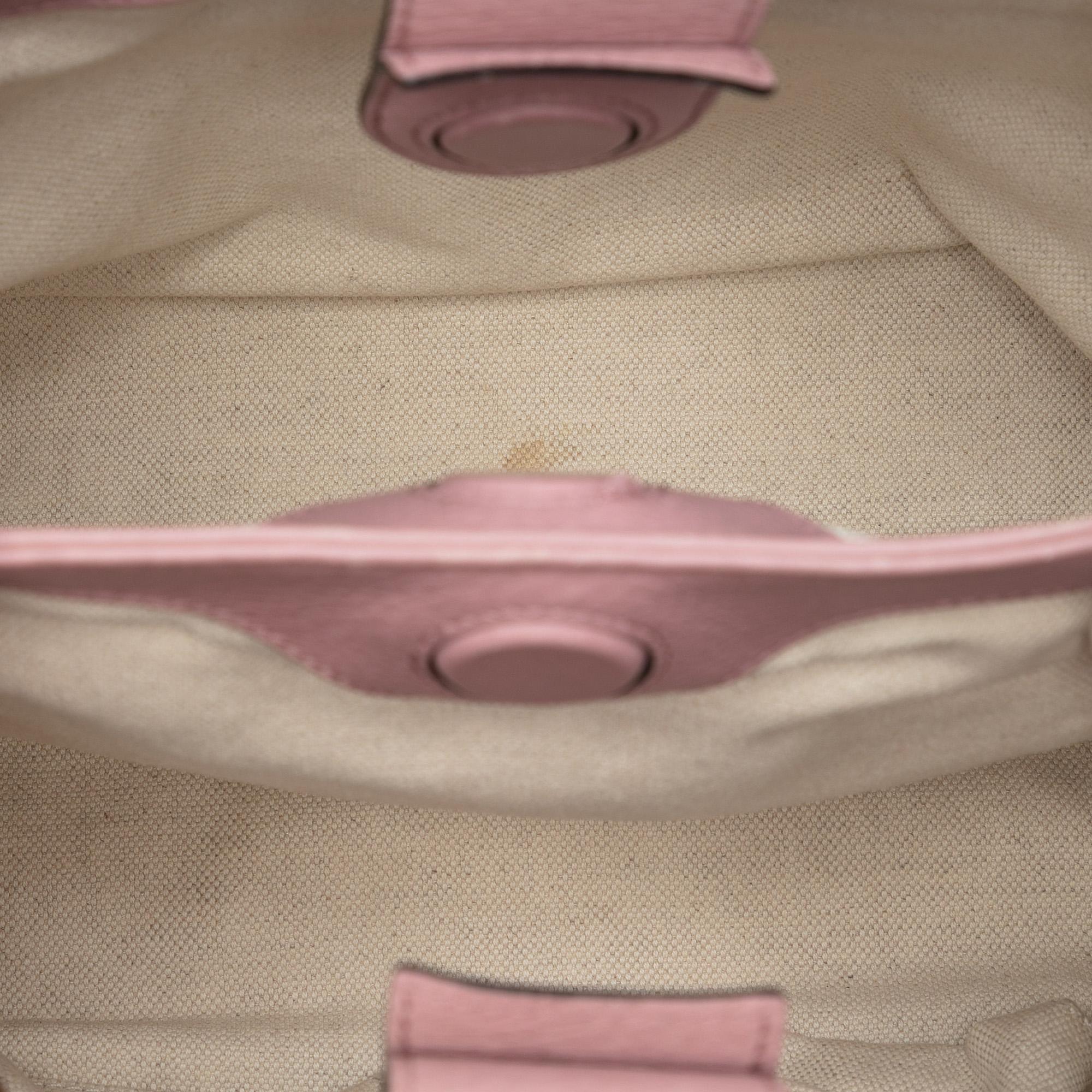Gucci Small Calfskin Bamboo Shopper Satchel