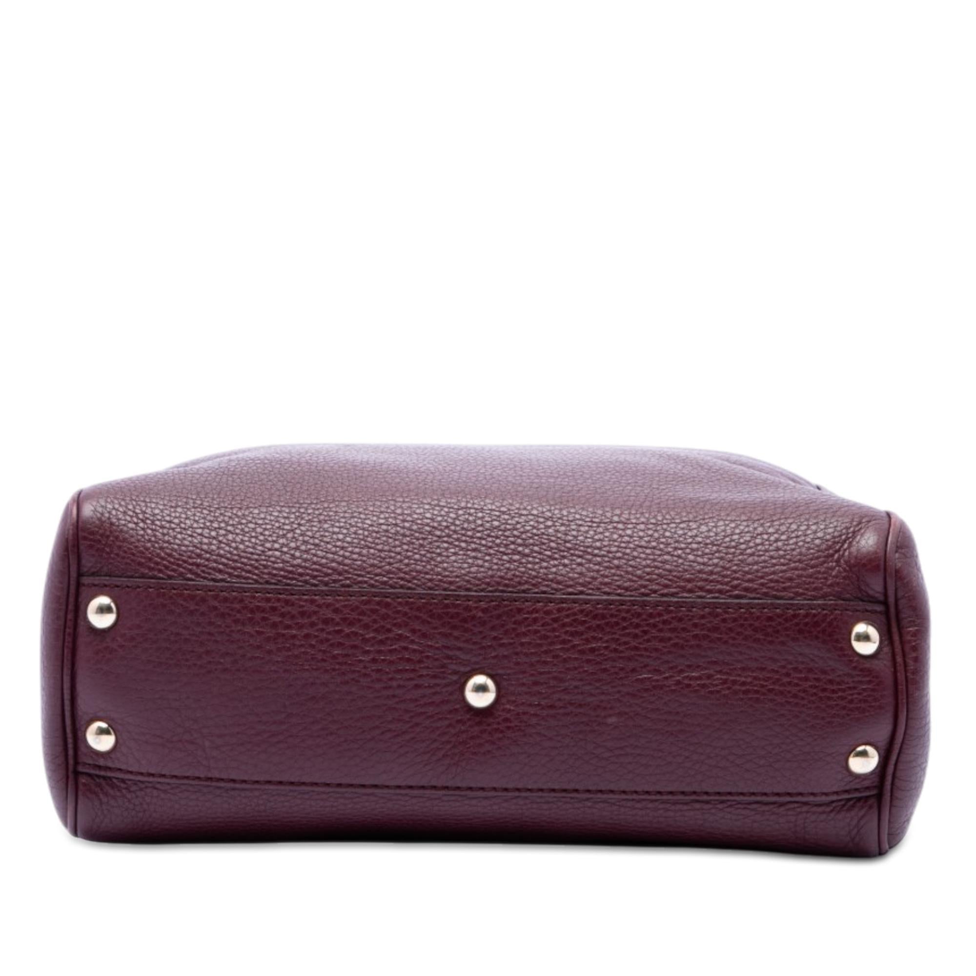 Gucci Small Calfskin Bamboo Shopper Satchel