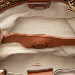 Gucci Small Calfskin Bamboo Shopper Satchel