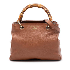 Gucci Small Calfskin Bamboo Shopper Satchel