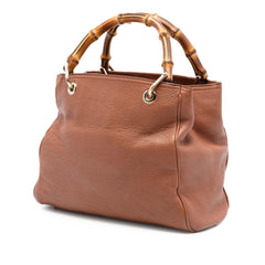 Gucci Small Calfskin Bamboo Shopper Satchel