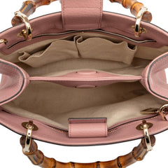 Gucci Small Calfskin Bamboo Shopper Satchel