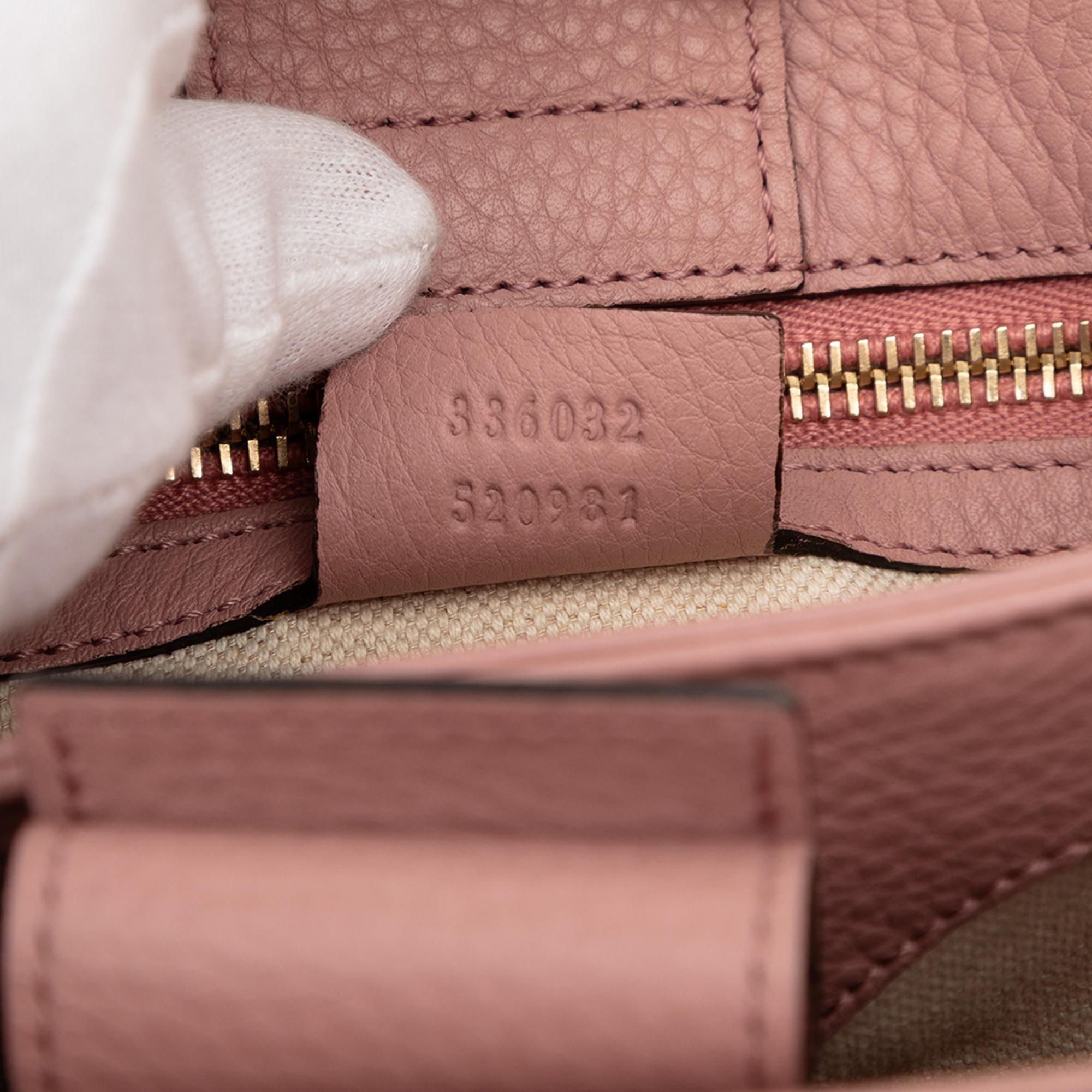 Gucci Small Calfskin Bamboo Shopper Satchel