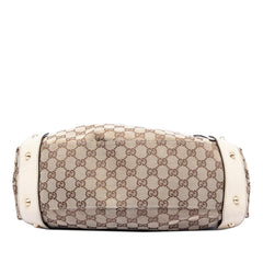 Gucci Small GG Canvas Horsebit Pelham Shoulder Bag