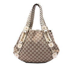 Gucci Small GG Canvas Horsebit Pelham Shoulder Bag