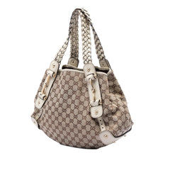 Gucci Small GG Canvas Horsebit Pelham Shoulder Bag