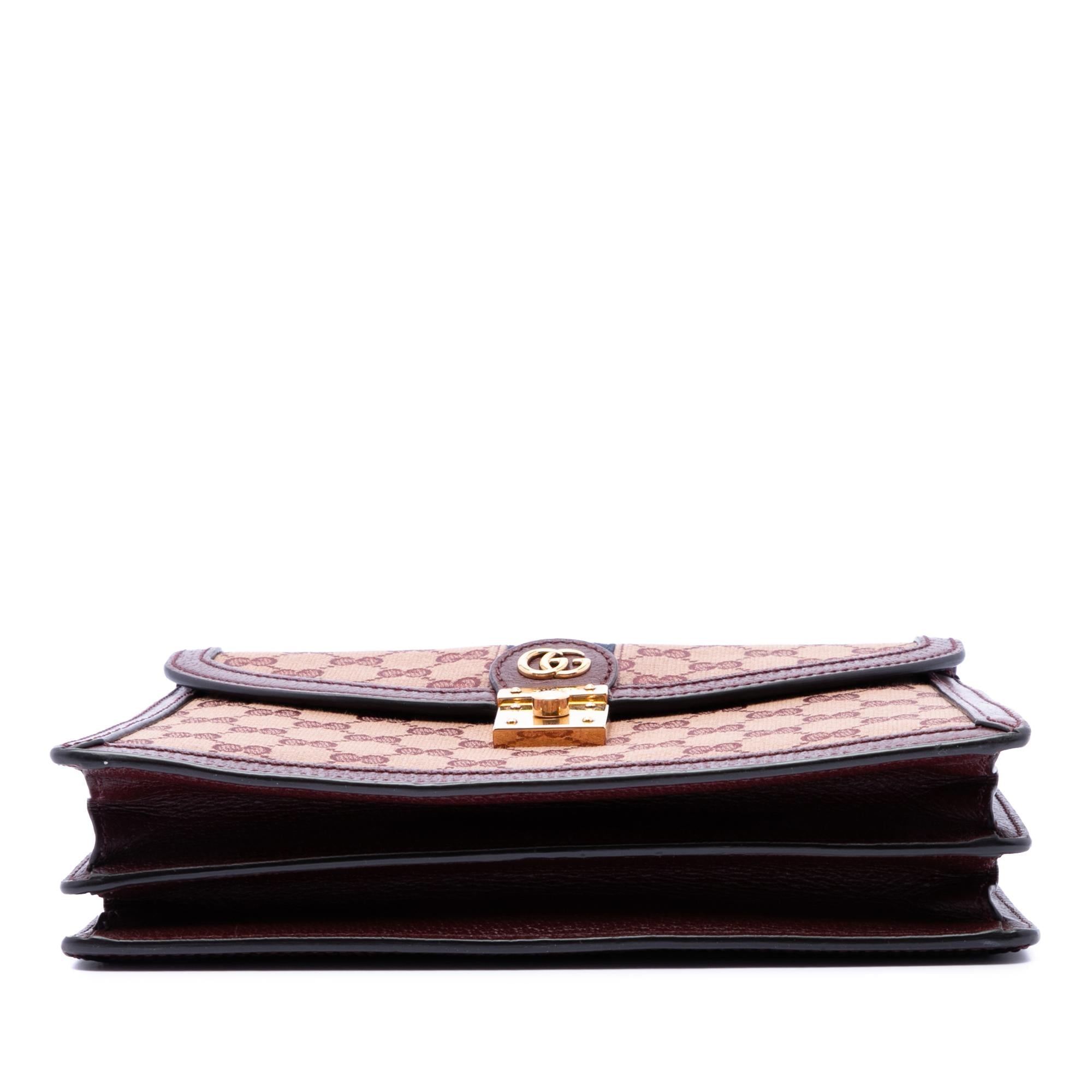 Gucci Small GG Canvas Web Ophidia Top Handle Flap
