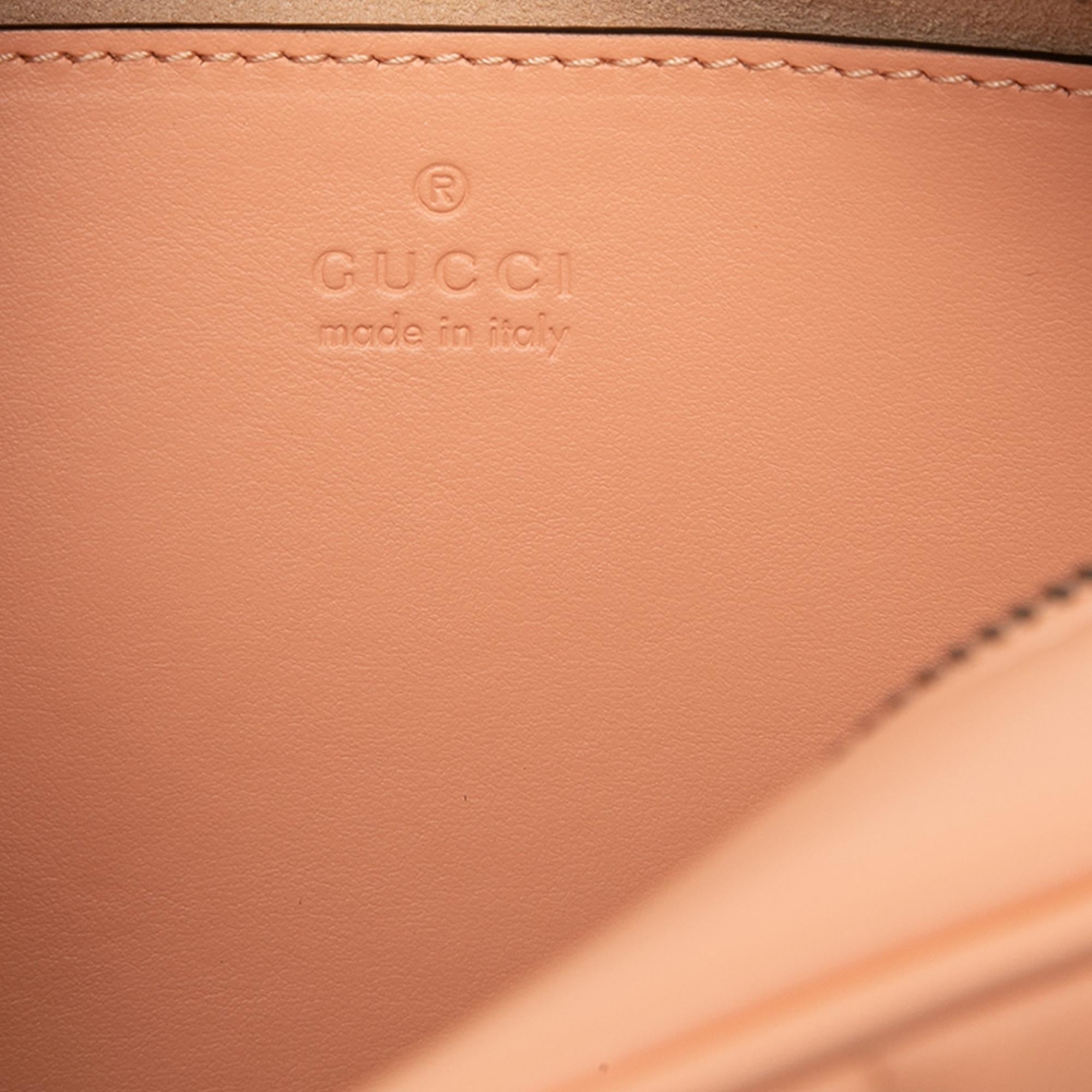 Gucci Small GG Marmont Matelasse Calfskin Vertical Ring Crossbody