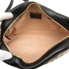 Gucci Small GG Marmont Matelasse GG Canvas and Leather Crossbody