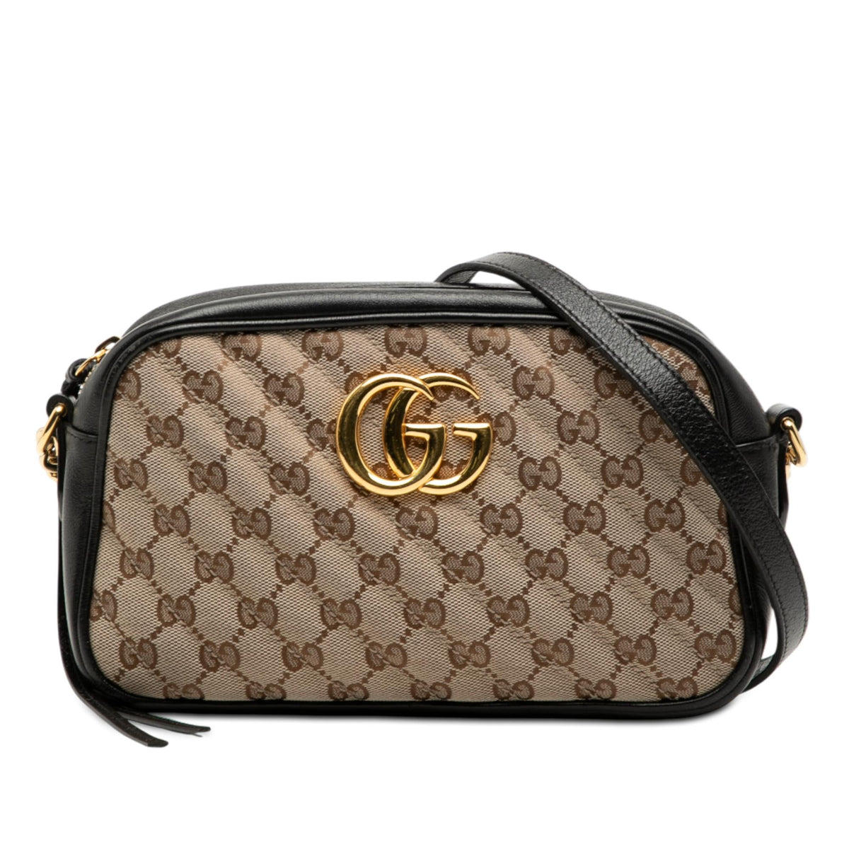 Gucci Small GG Marmont Matelasse GG Canvas and Leather Crossbody