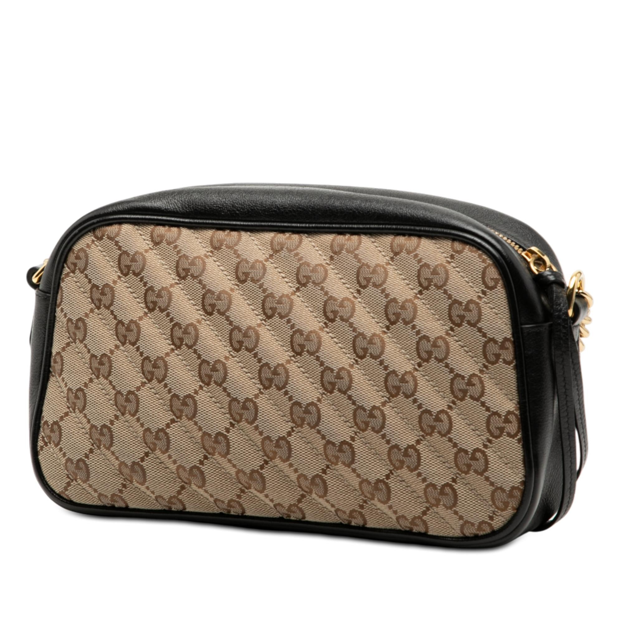 Gucci Small GG Marmont Matelasse GG Canvas and Leather Crossbody