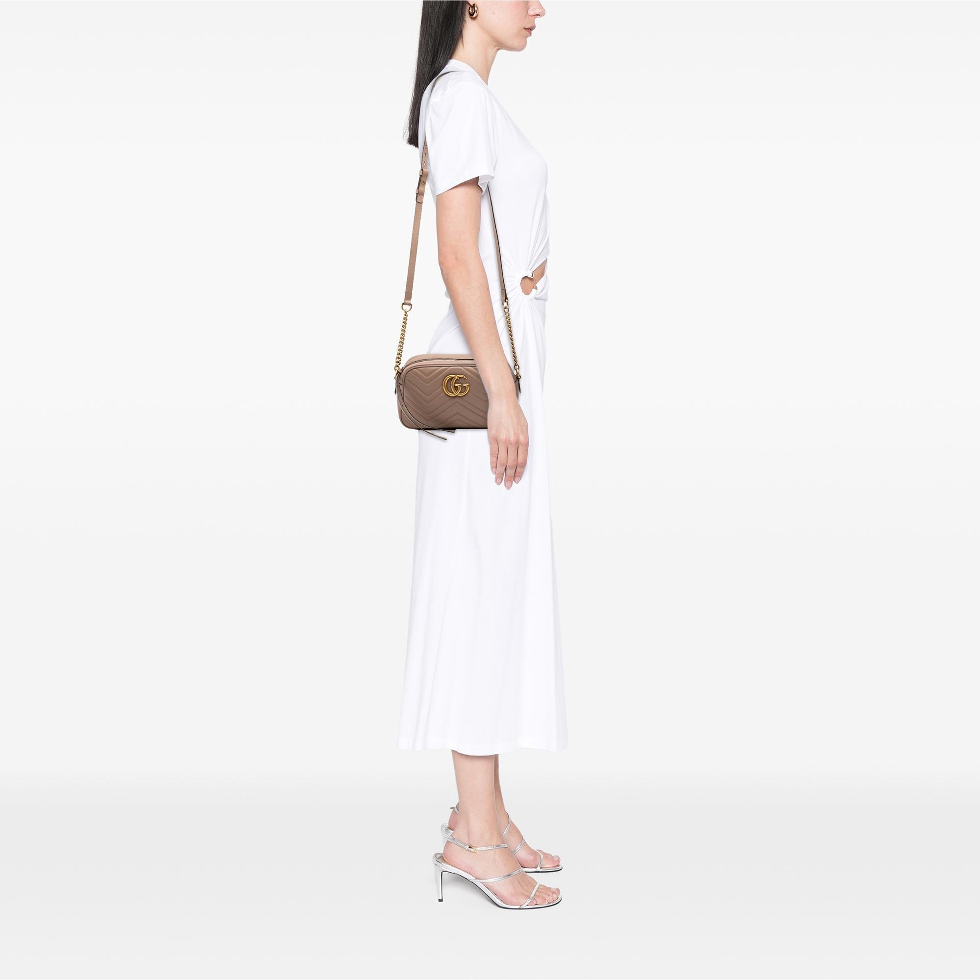 Gucci Small GG Marmont Matelasse Leather Crossbody